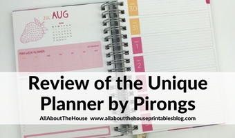 Weekly Planner from Unique Planners by Pirongs Review (including video walkthrough)