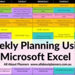 Weekly planning using Microsoft Excel (week 41 of the 52 Planners in 52 Weeks Challenge)