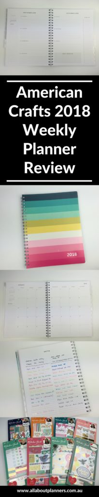 american crafts 2018 weekly planner review horizontal lined pros and cons aussie planner addict carefully crafted where to buy
