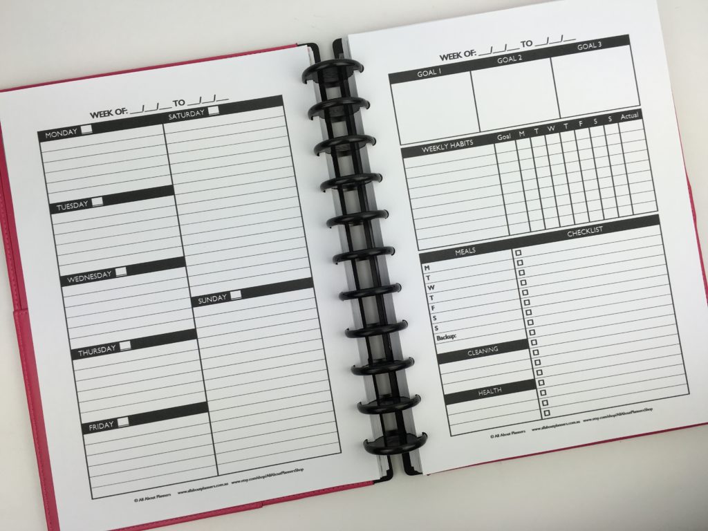 create your own planner personalised printable arc notebook discbound staples how to make printables perfect planner sunday monday week start daily