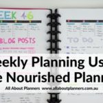 Using the Nourished Planner (free printable) (Week 46 of the 52 Planners in 52 Weeks Challenge)