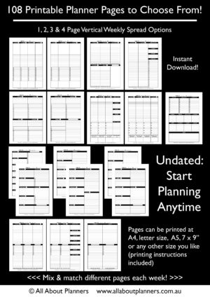 The ‘Create your own planner kit’ (108 printable pages to create your ...