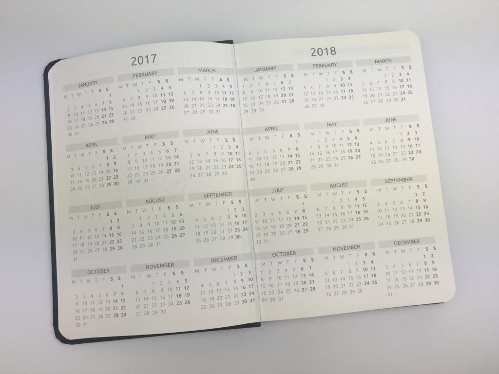 slice planner review 2017 to 2018 minimalist bullet journal alternative daily day to a page grid dot book bound