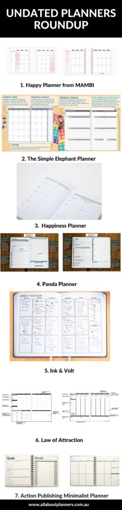 undated planner weekly simple elephant panda action publishing ink volt hapiness dated versus undated planners roundup review