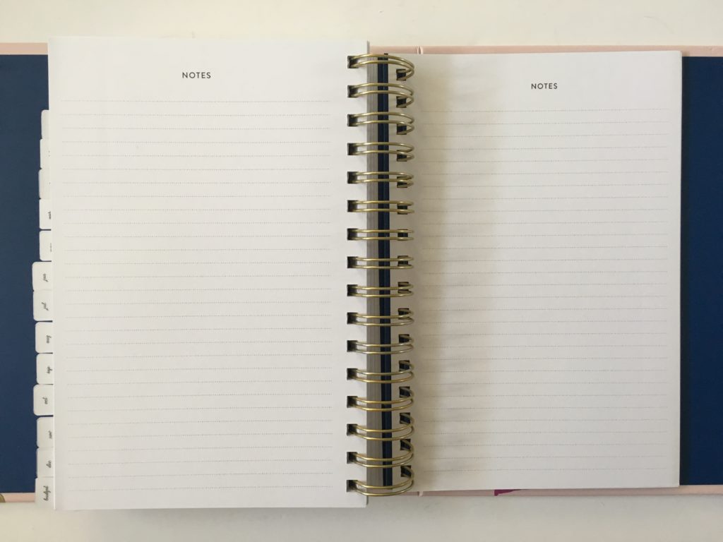 amelia lane paper planner notes page horizontal weekly planner made in australia simple minimalist functional week starts monday checklist meal planning budgeting life planner flamingo