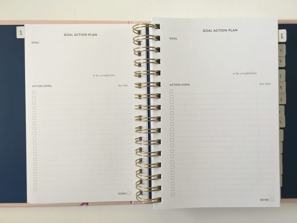 amelia lane planner review goal setting planner life home organization health pros and cons video annual planner spiral bound horizontal weekly spread monday start australian planner
