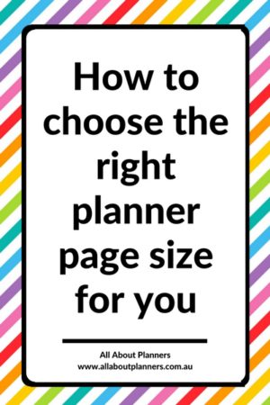 Finding planner peace: how to choose the right planner page size for ...