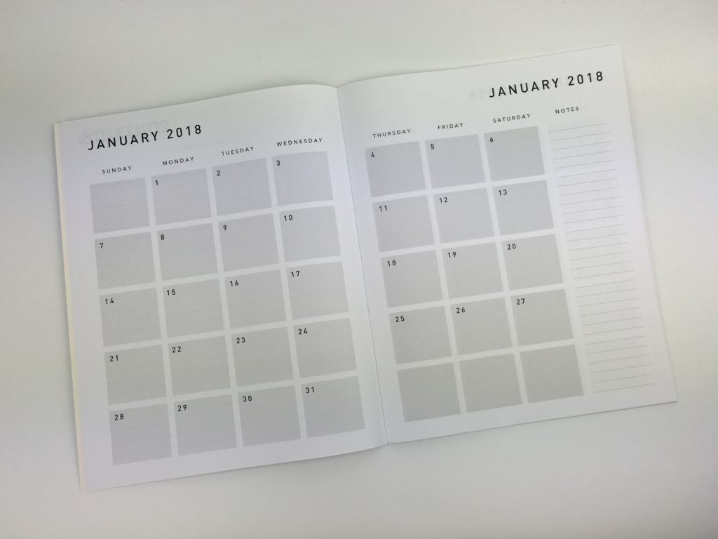 kmart monthly planner calendar review haul 2018 sunday start cheap affordable bargain australian planner shops supplies