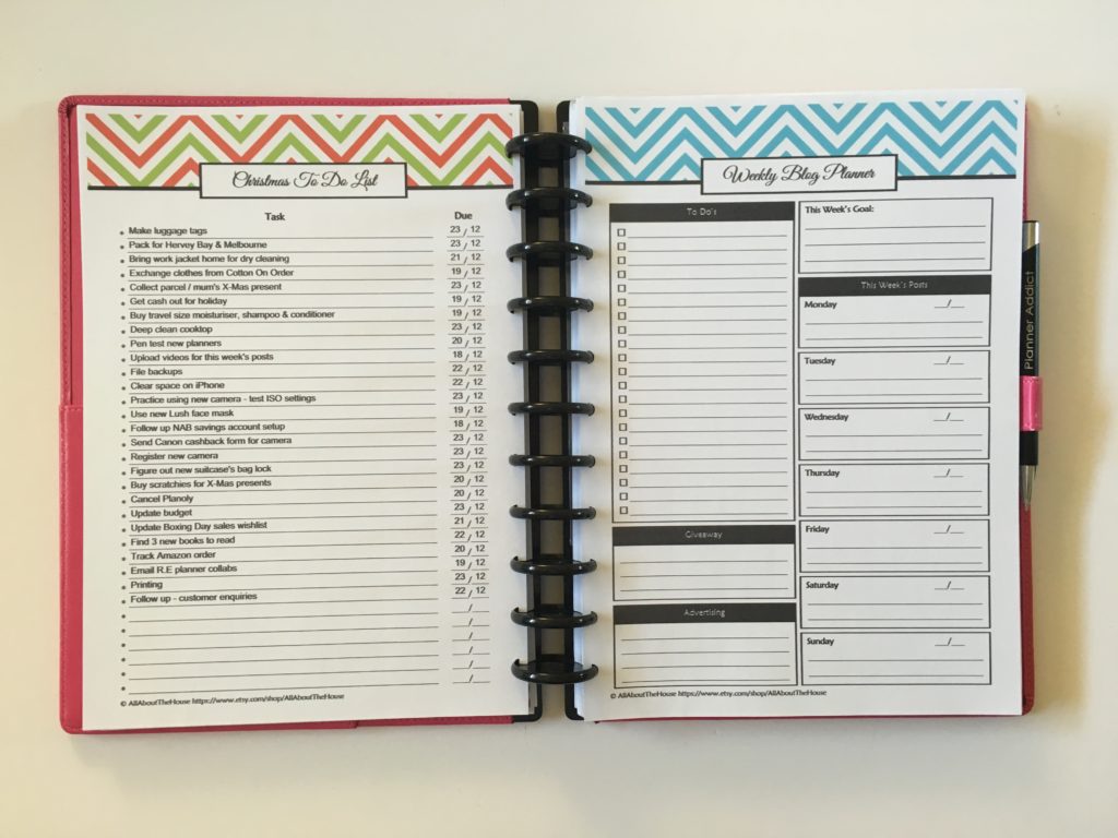 planner printables planner challenge to do list checklist editable template download diy chevron all about planners australia arc notebook