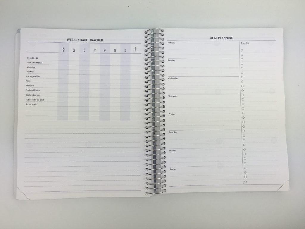 planner with weekly habit tracker agendio meal planner custom personalised monday start or sunday start diy create your own checklists add on pages health budget planner problem sloved