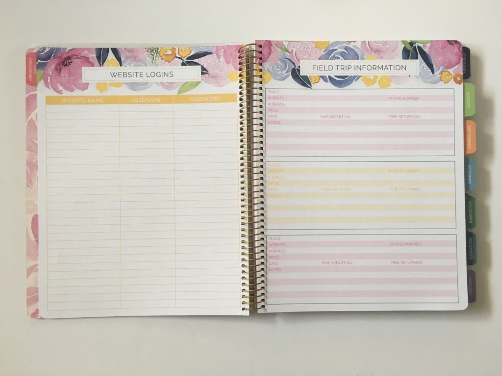 teacher lesson planner bloom review colorful large classroom organizer american australian pros and cons field trip website login passwords floral design cover