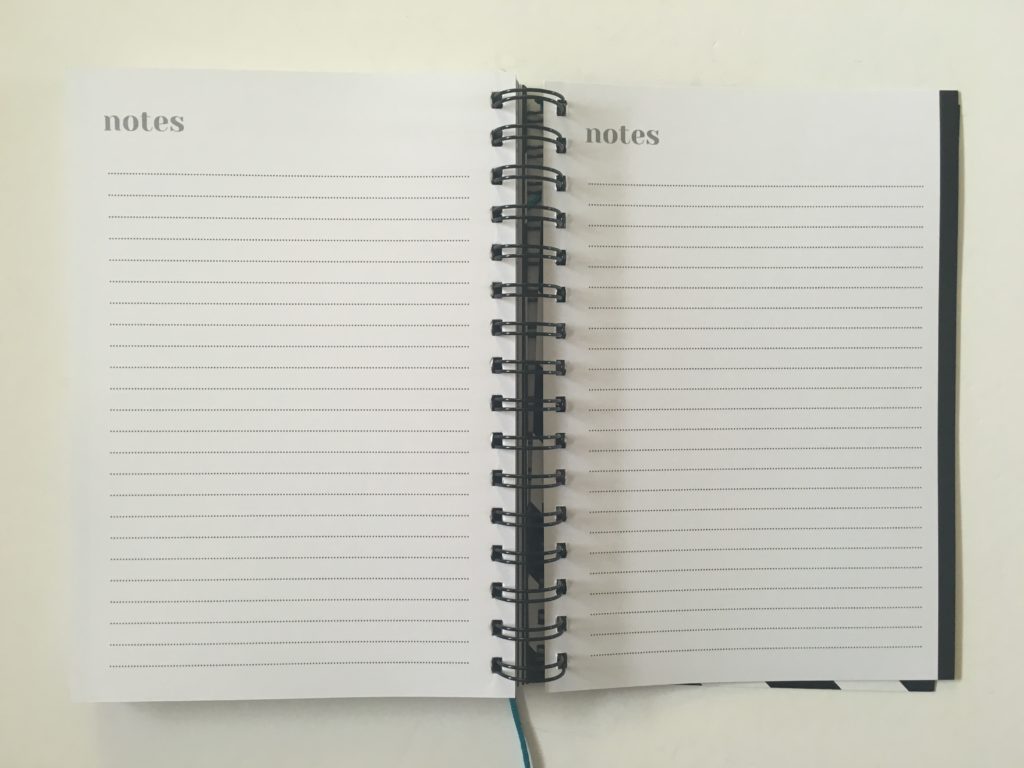 2 page horizontal weekly planner lined sidebar spread alternative to bullet journal monday start australian made simple minimalist neutral notes pages