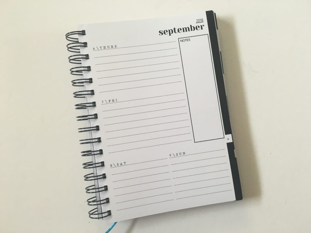 2 page horizontal weekly planner lined sidebar spread alternative to bullet journal monday start australian made simple minimalist neutral simple