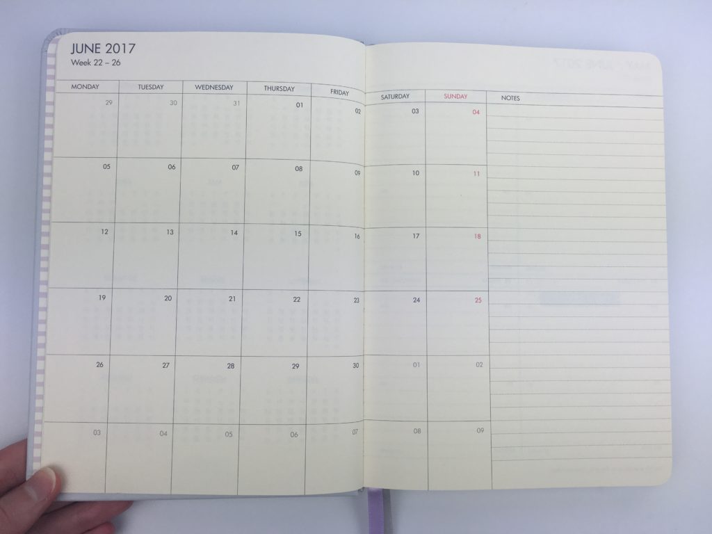 kikki k academic planner 2 page monthly spread am pm hourly lined weekly spread bookbound a5 size simple minimalist student blogger mom expenses tracker honest opinion review