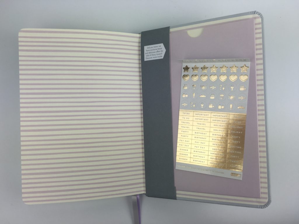 kikki k planner sticker gold foil academic planner 2 page weekly spread am pm lined simple minimalist student blogger mom expenses tracker honest opinion review