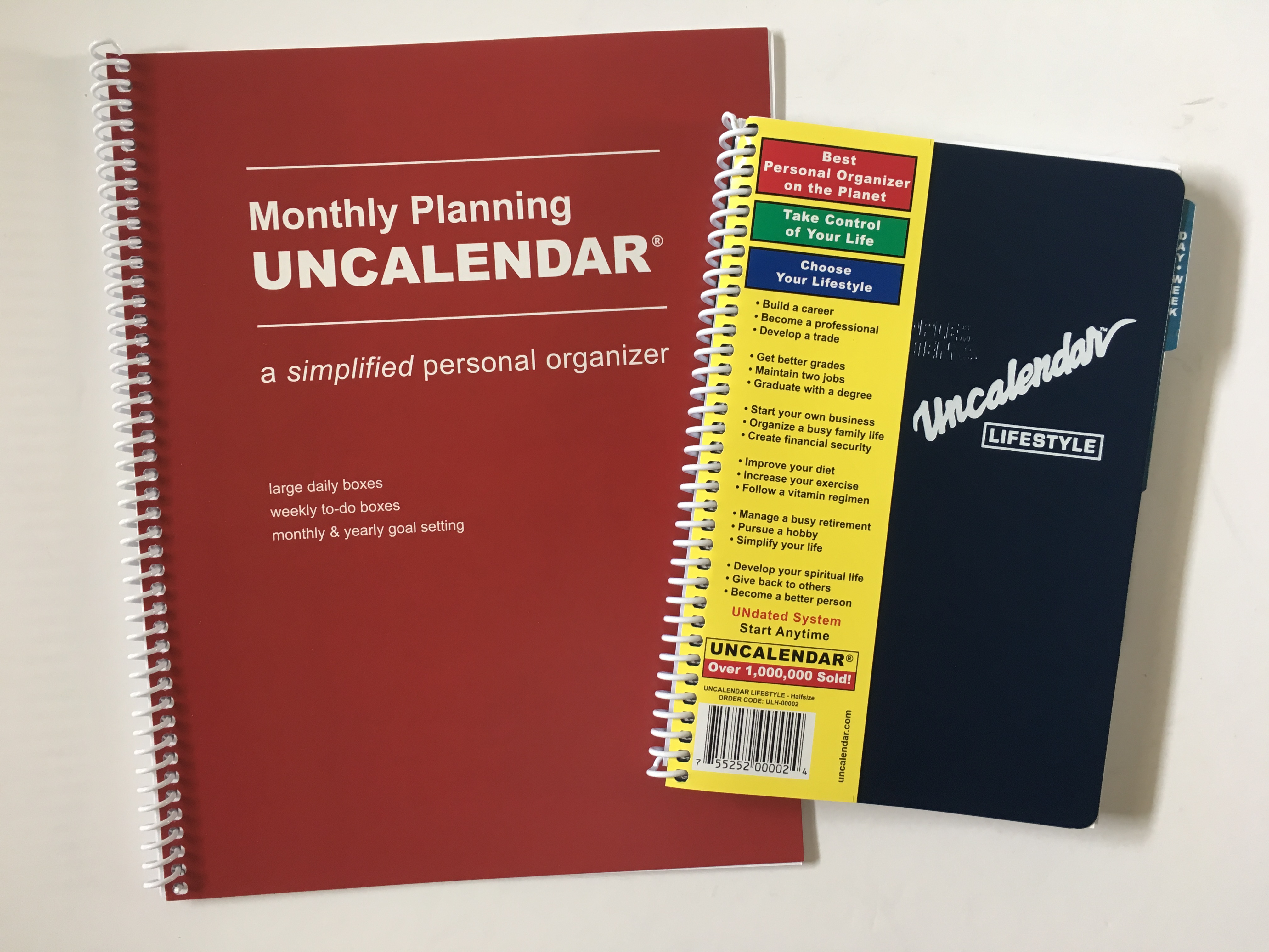 uncalendar planner review lifestyle half size pro full page size monthly calendar 2 page weekly spread structured pages undated colorful neutral pros and cons