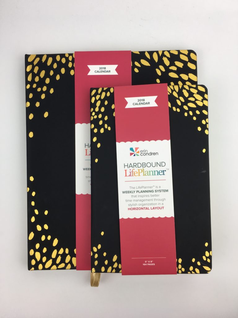 erin condren hardbound life planner review horizontal vertical life planner small big medium size sewn book bound gold foil honest pros and cons video