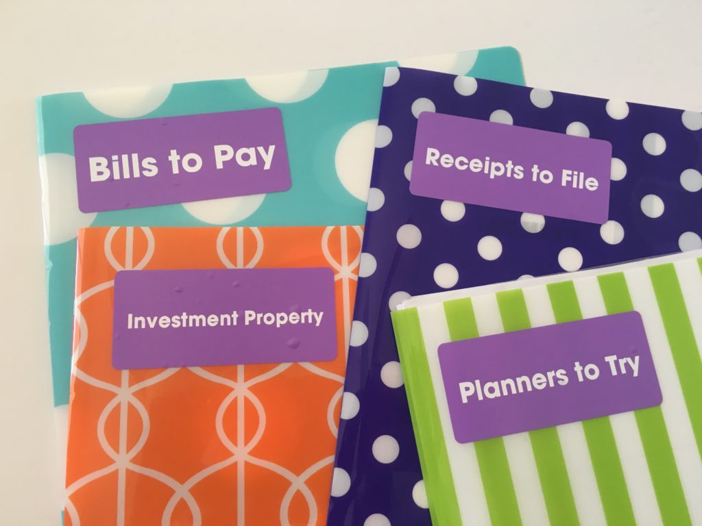 organizing with labels how to organize your home bills budget finance investment property filing receipts color coding