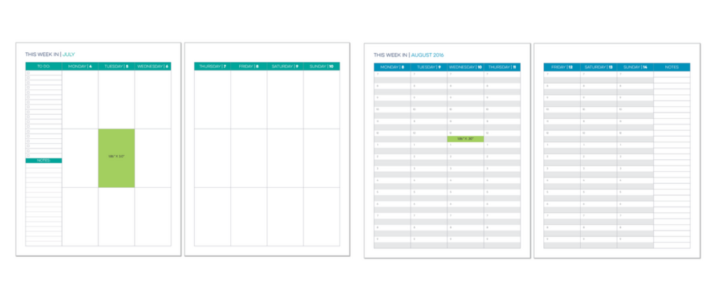 LimeLife Planner, Weekly Layout, Layout A &B , Planner customization