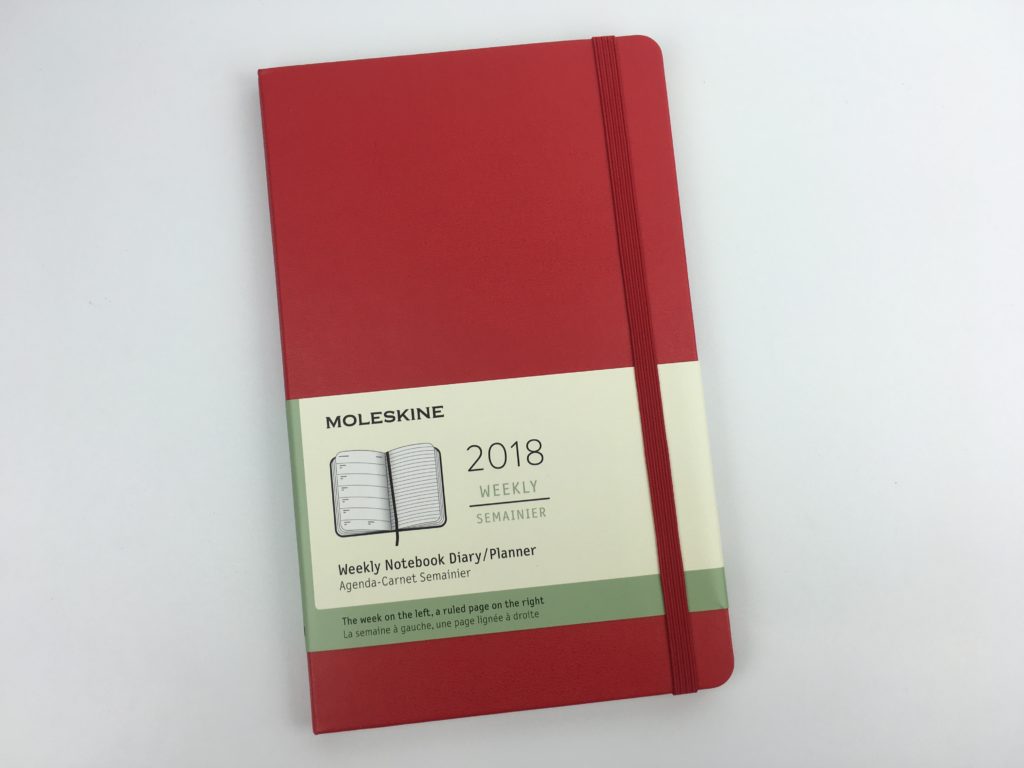 moleskin a5 weekly planner review minimalist gender neutral small size horizontal week on 2 pages monday start