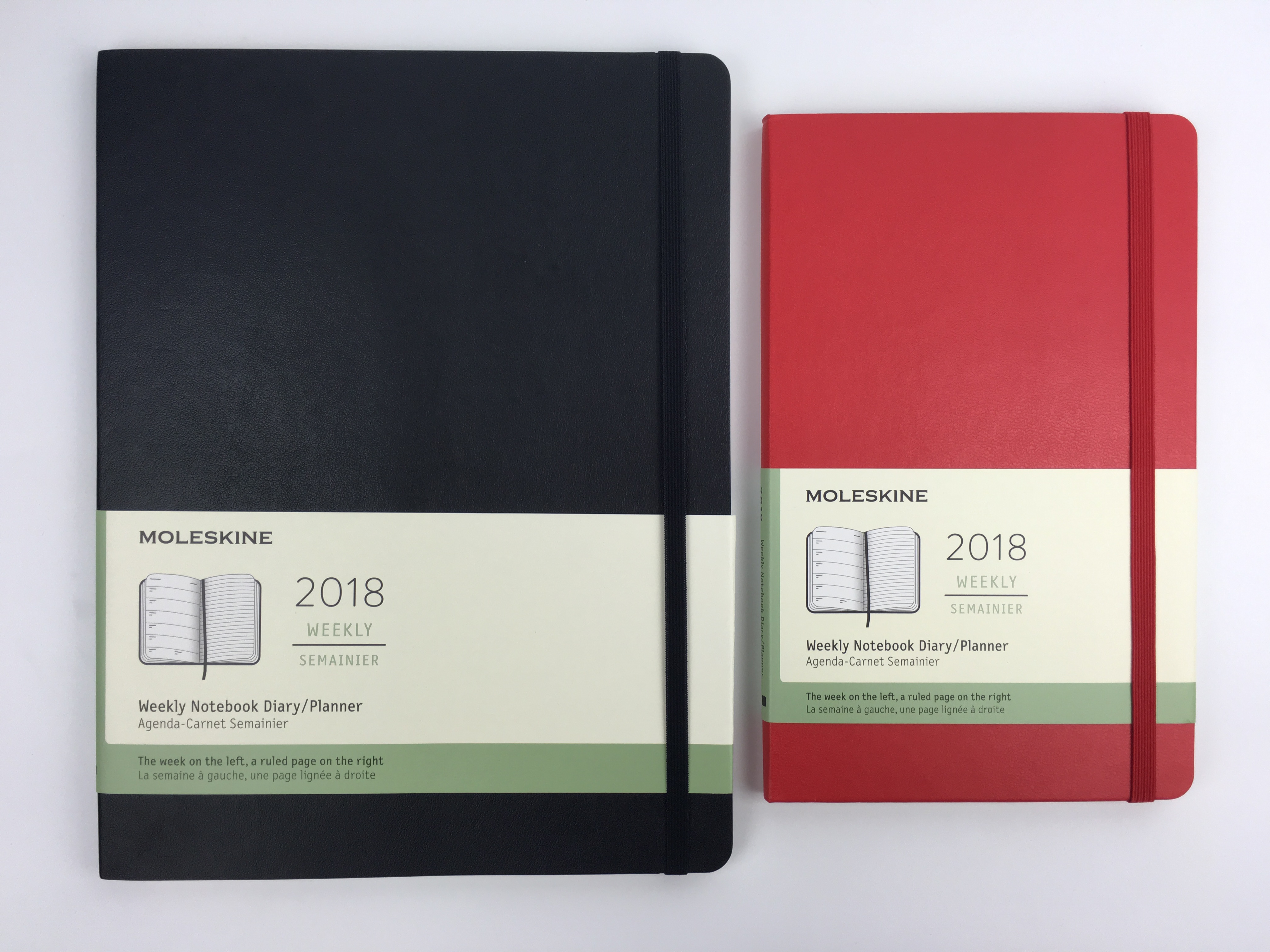 moleskin weekly planner review academic year horizontal simple minimalist book bound bullet journal week start monday a5 medium size notebook
