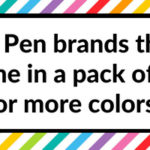 Color coding and planner decorating: 10 Pen brands that are available in a pack of 20 or more colors