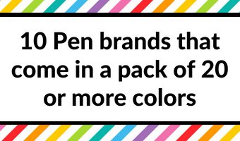 10 pen brands that come in a pack of 20 or more colors color coding pens best pens for planning planner supplies no bleed ghost