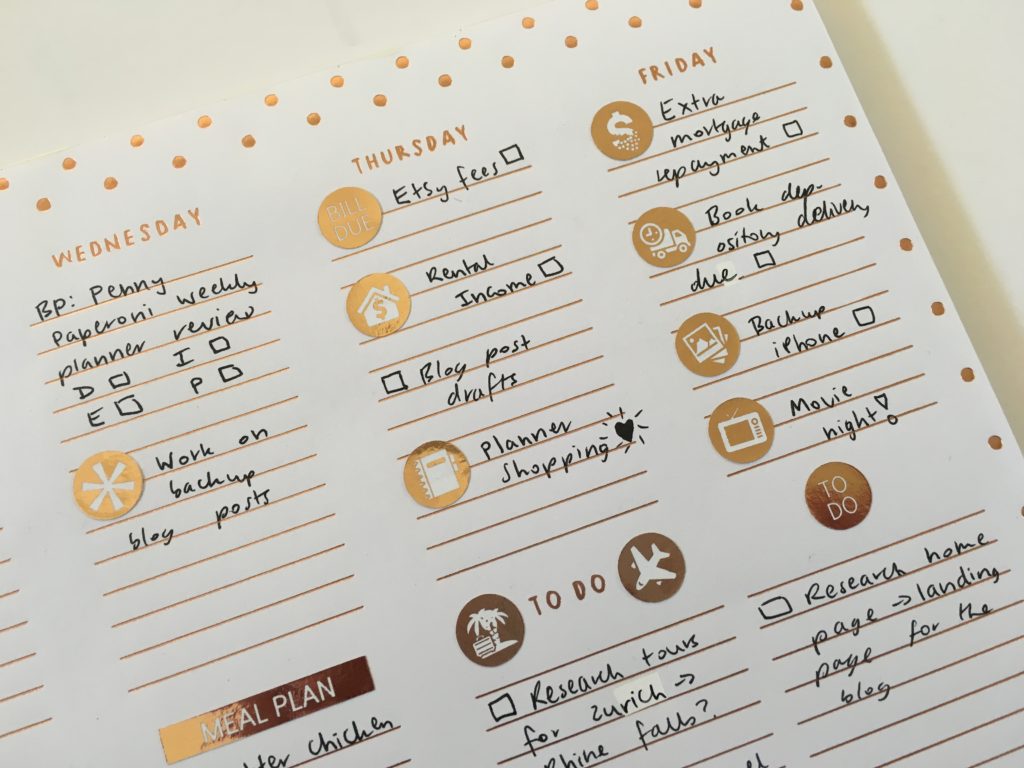 alternative to traditional weekly planner notepad gold foil kikki k icons decorating ideas inspiration tips list making icons