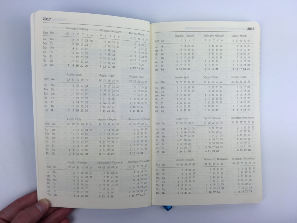 hourly vertical planner week on 2 page portable italian made lediberg ivory collection monday start 6am to 8am cheap simple dates at a glance