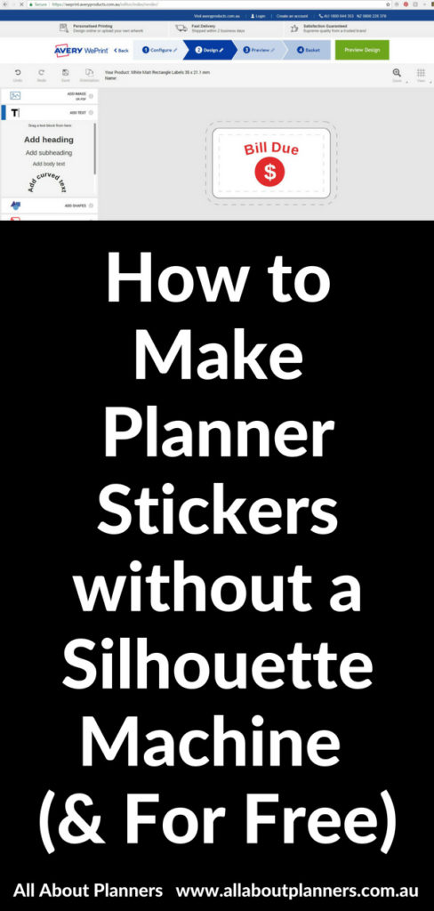 how to make planner stickers without a silhouette machine tutorial step by step quick easy cheap avery alternative to cricut diy