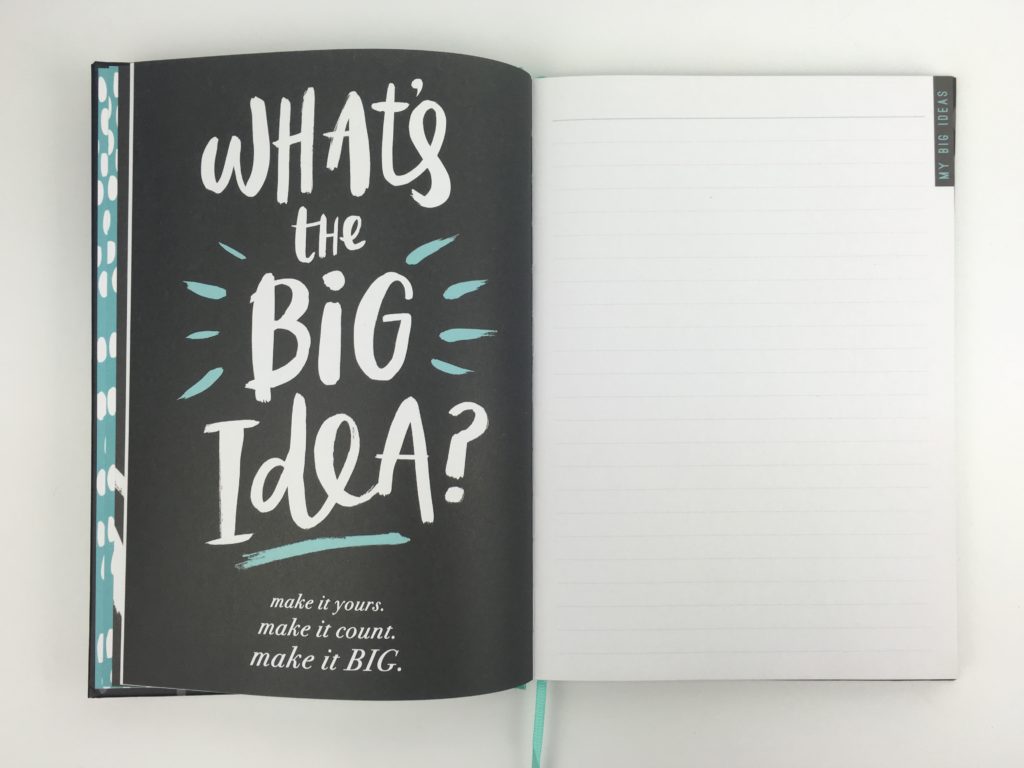 paperchase bossing it planner review undated 1 page per week minimalist goal setting girl boss notebook journal vision mind map