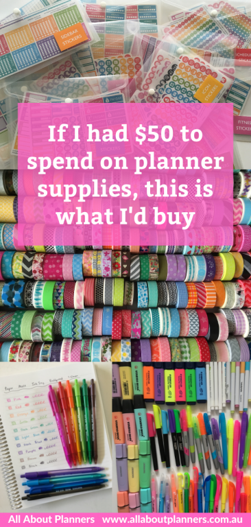 planner supplies 50 dollar budget essential must wish list shopping list all about planners favorites recommended washi bullet journal pens sticky notes newbie