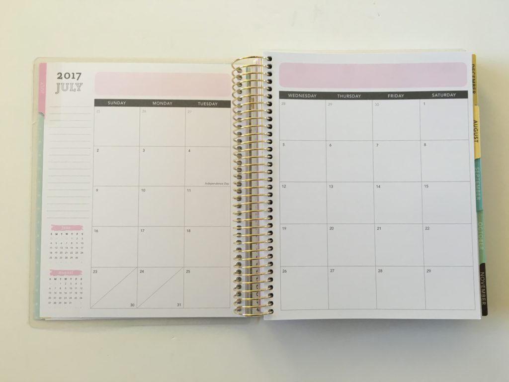 recollections monthly calendar 2018 planner review pros and cons pastel simple minimalist colorful cheaper alternative to erin condren similar