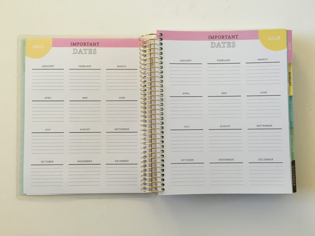 recollections weekly planner review life is sweet donut important dates similar cheaper alternative to erin condren vertical monday start week colorful
