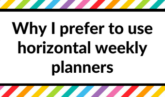 Why I prefer horizontal weekly planners vertical versus horizontal dailies spread ideas choosing a planner