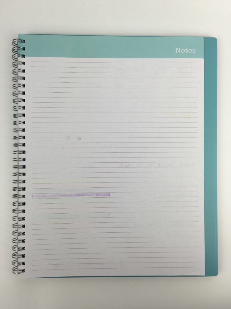 blue sky teacher planner pen test review pros and cons cheap affordable similar alternative to erin condren functional colorful ghosting bleed through