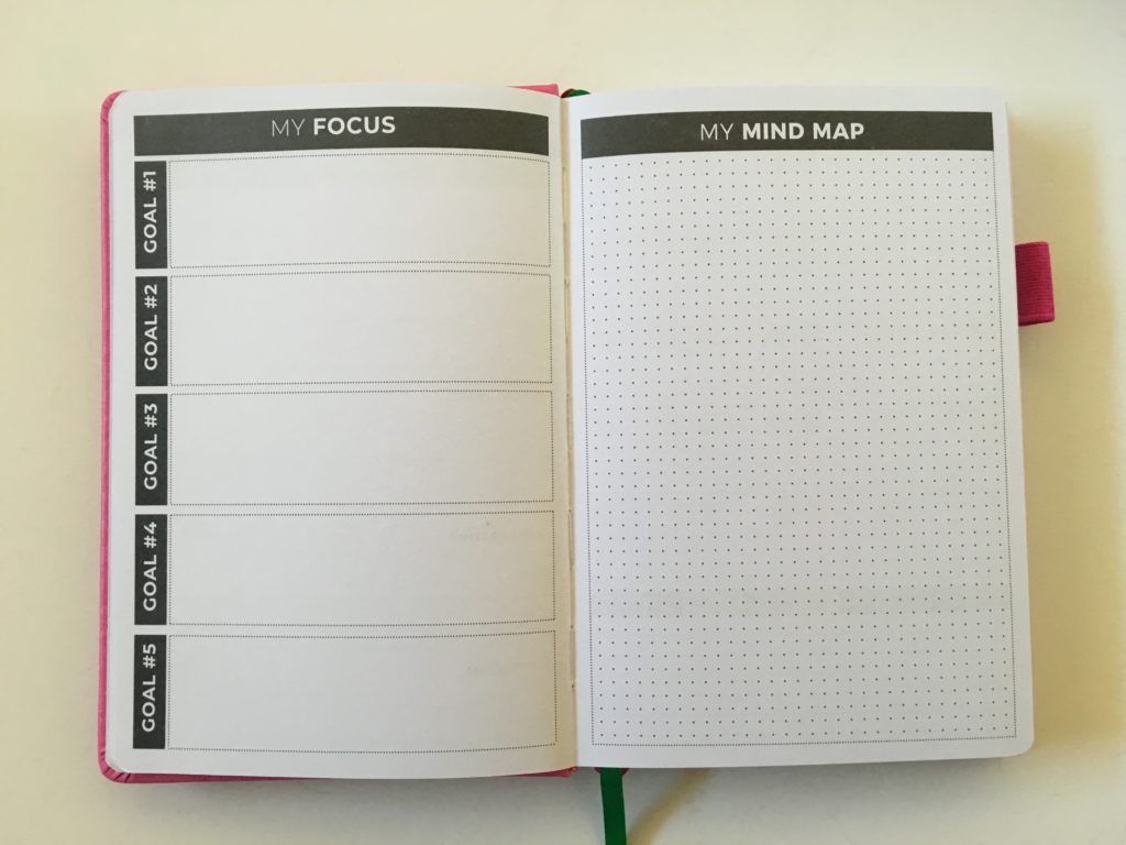 clever fox weekly planner goal setting dot grid minimalist horizontal monday start agenda diary