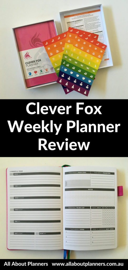 clever fox weekly planner review pros and cons video monday week start horizontal goal setting accountability