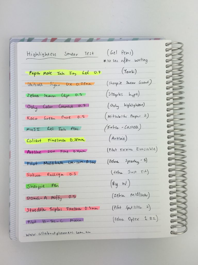 favorite highlighters for planners planning tool supplies zebra faber castel ooly yoobi staples mitsubishi daiso sharpie