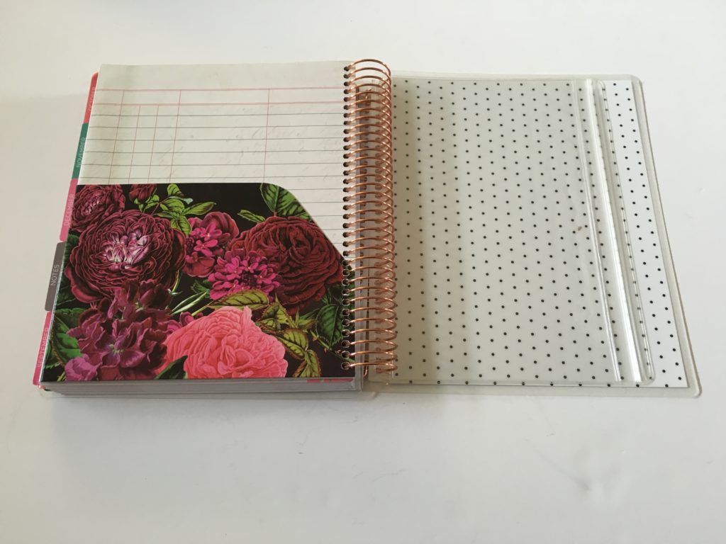 michaels recollections weekly planner notes page divider cute colorful rose gold floral bright colorful cheaper alternative to erin condren similar pocket folder