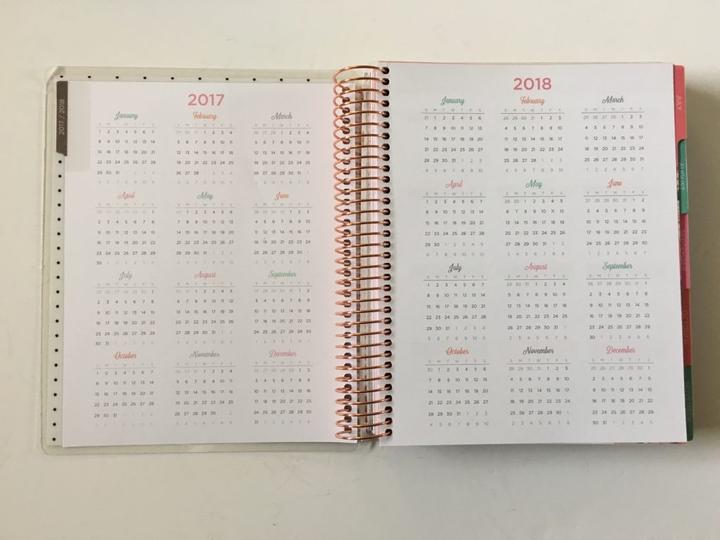 recollections planner review horizontal layout annual dates at a glance week start monday colorful cheaper alternative to erin condren pros and cons video honest opinion