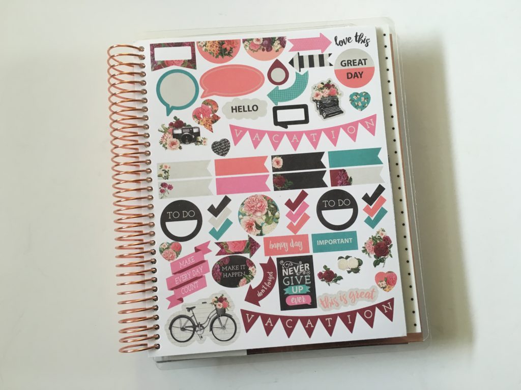 recollections weekly planner stickers cute colorful decorative review pros and cons cheaper alternative to erin condren