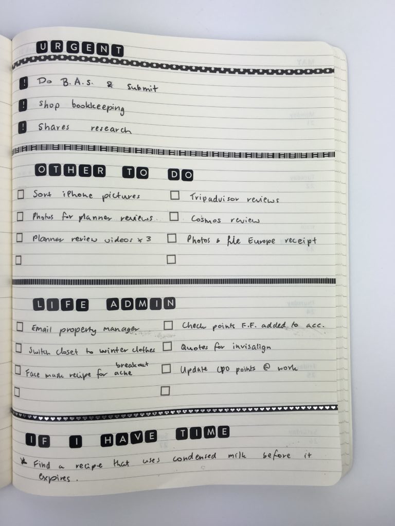 simple planner spread inspiration diy alphabet planner stickers thin washi tape checklist washi tape lined planner horizontal moleskine
