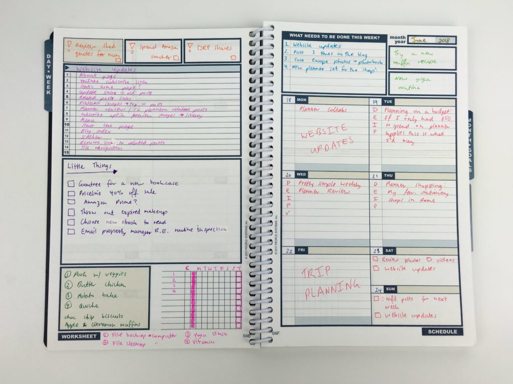 using the uncalendar undated weekly planner project blog web redevelopment color coding simple alternative to traditional planner tasks to do checklist color coding-min