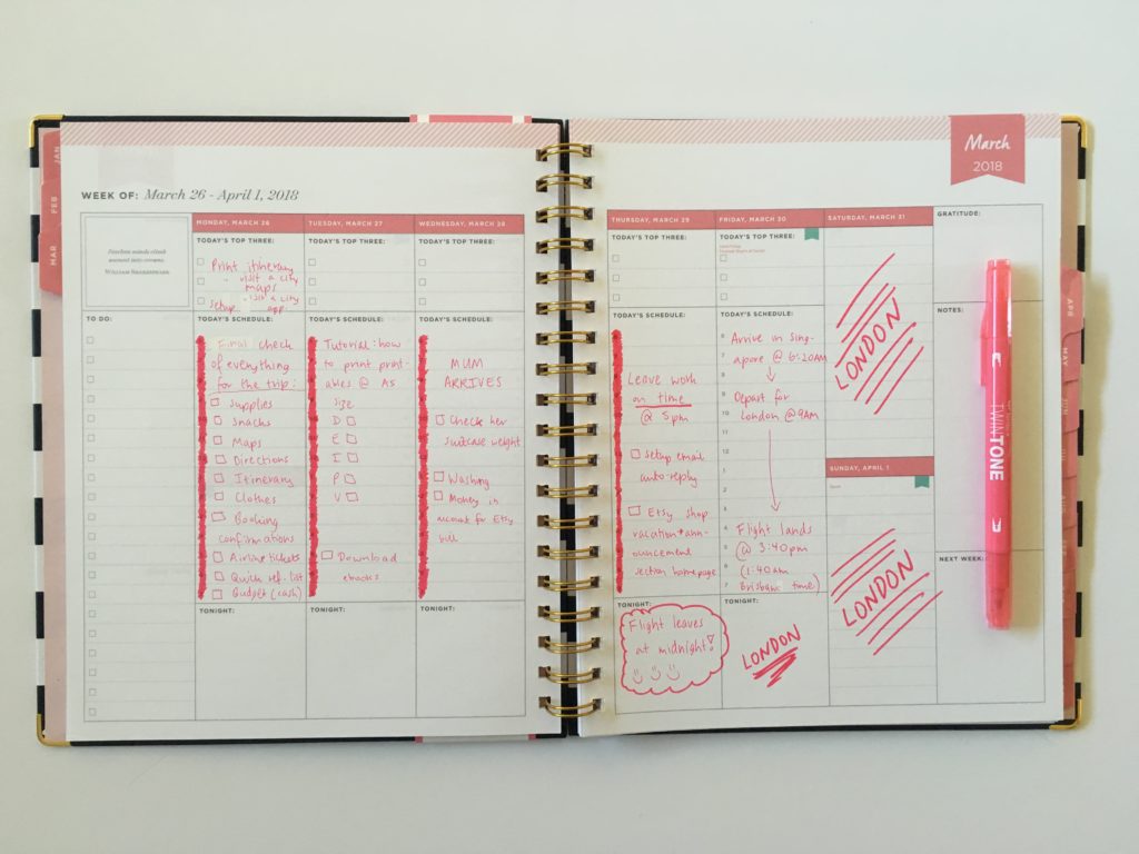 day designer for blue sky vertical weekly planner review pros and cons planner hack tombow twin tone marker pink themed spread plan with me