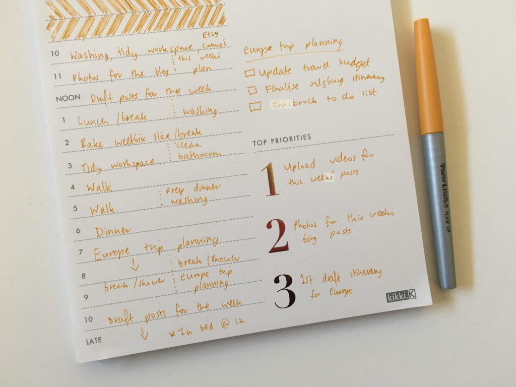 Using a Kikki K Daily Planner Notepad – is Kikki K Stationery Worth The ...
