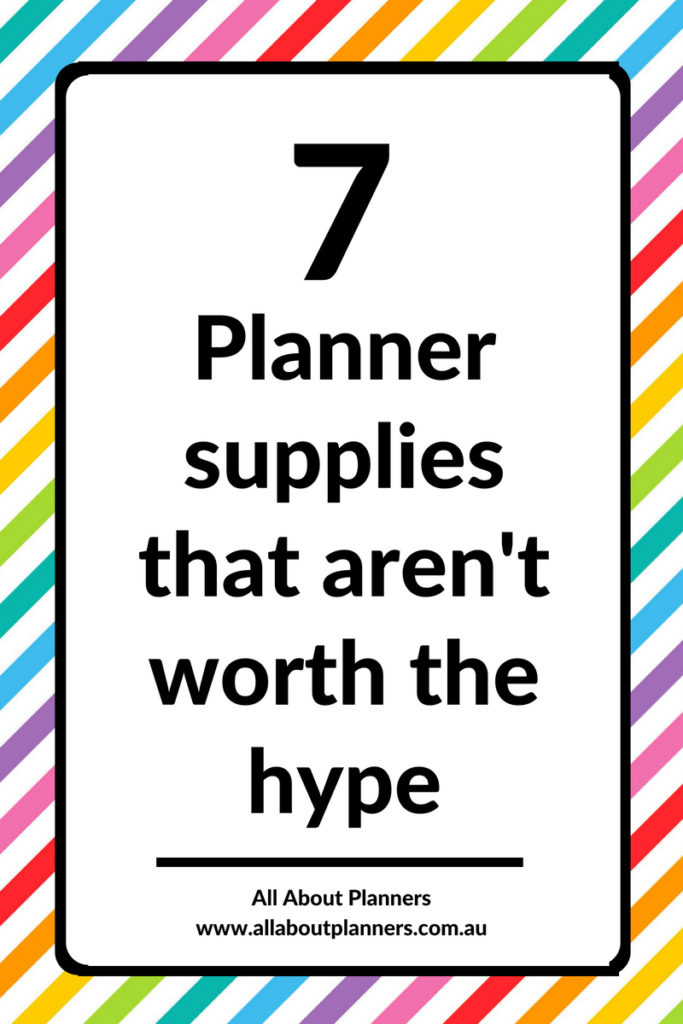 planner supplies that aren't worth the hype overpriced erin condren mildliner highlighters supplies stencils bullet journal tips
