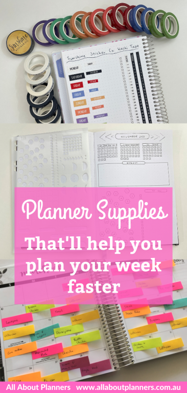 planner supplies to help you plan your week faster sticky notes washi tape tips best supplies for bullet journaling all about planners
