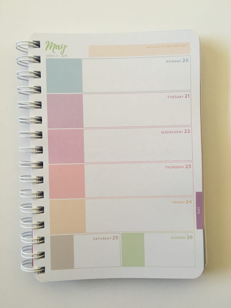 officeworks otto goals weekly planner horizontal 2 page spread
