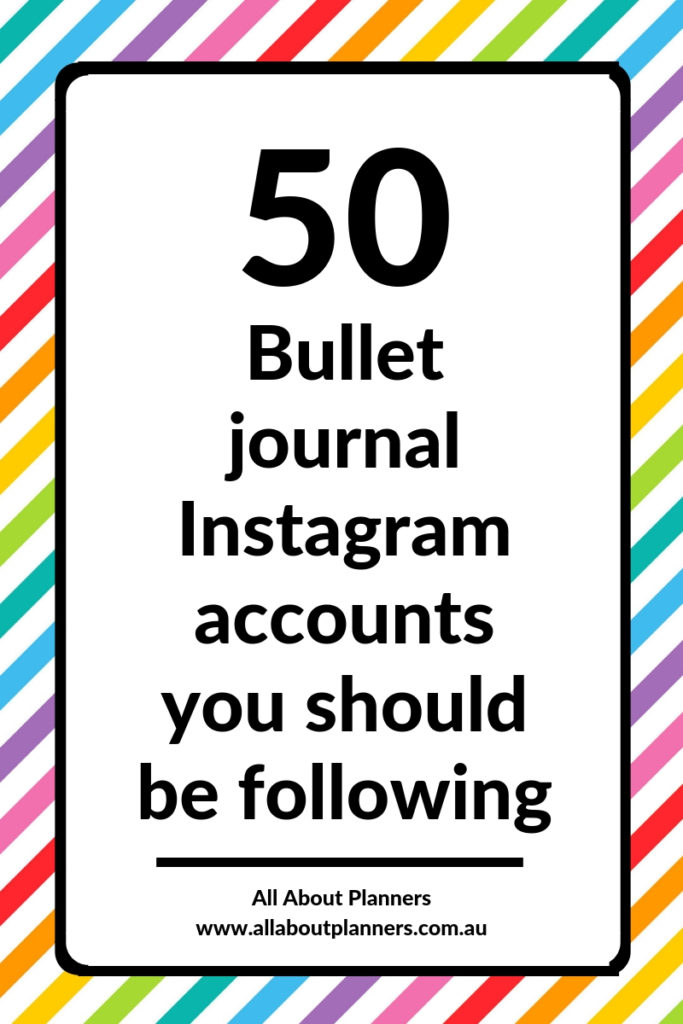 bullet journal instagram accounts inspiration inspo ideas tips roundup doodle hand lettering minimalist
